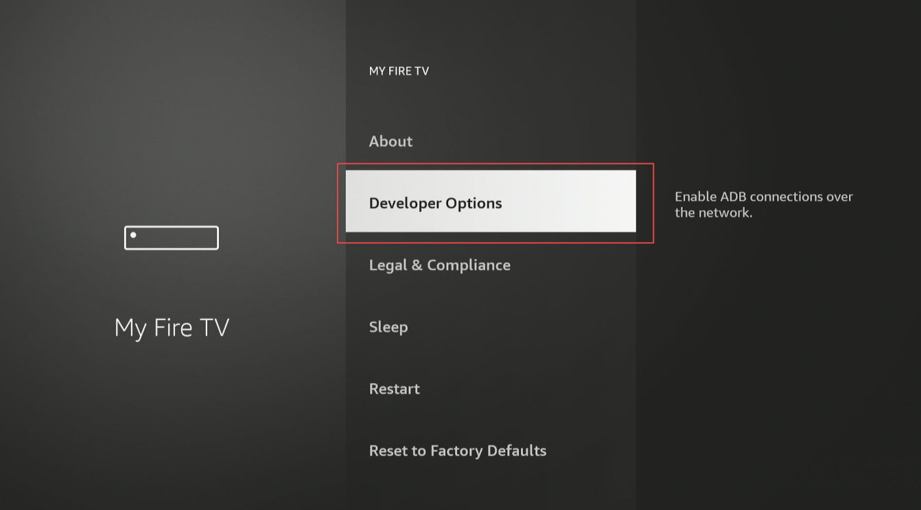 Developer Options